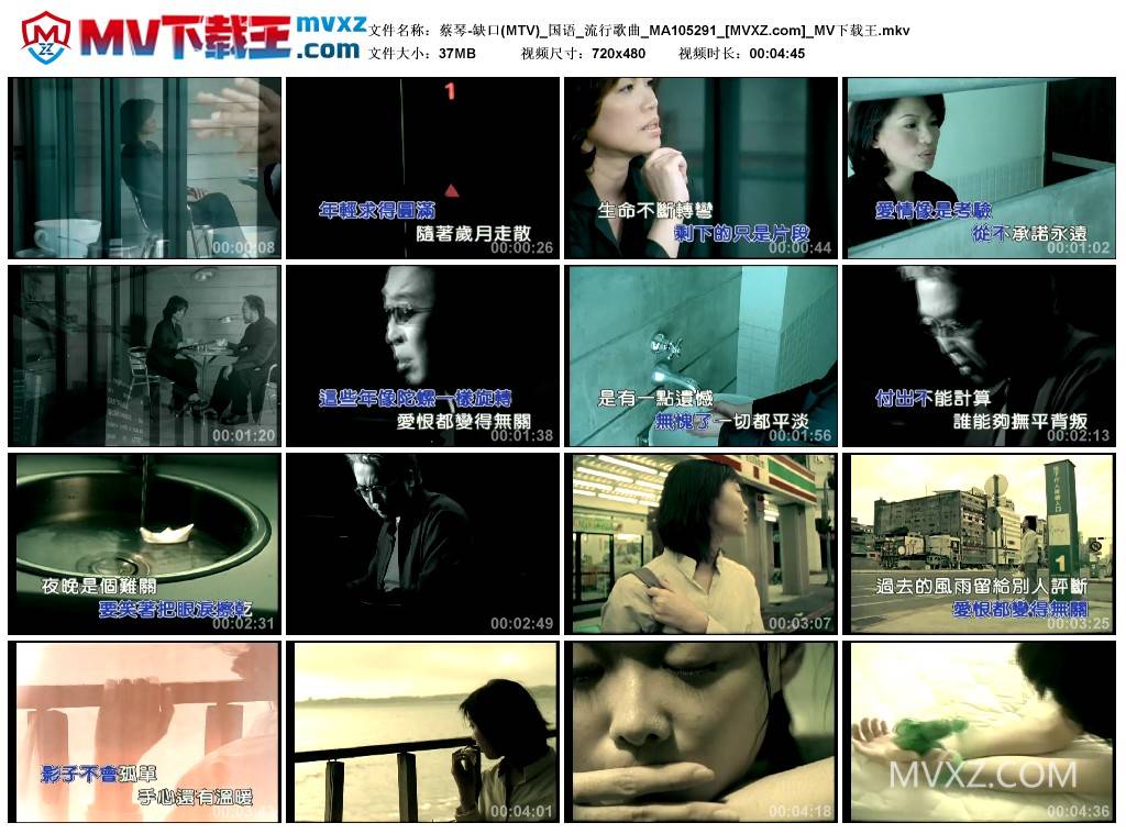 蔡琴-缺口(MTV)_国语_流行歌曲_MA105291